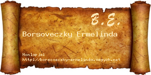 Borsoveczky Ermelinda névjegykártya